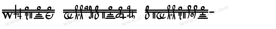 White Crystal Script字体转换